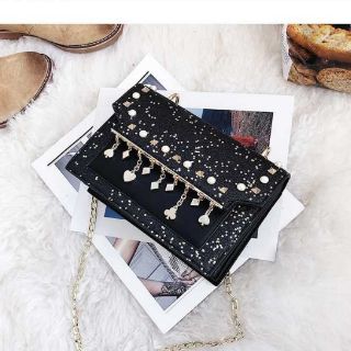 [NGHIE1212 giảm 20%]Túi bling bling lấp lánh tua rua