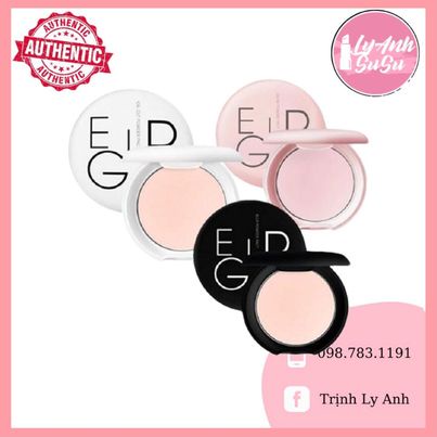 Phấn phủ kiềm dầu Eglips Powder Pact màu đen, hồng, trắng