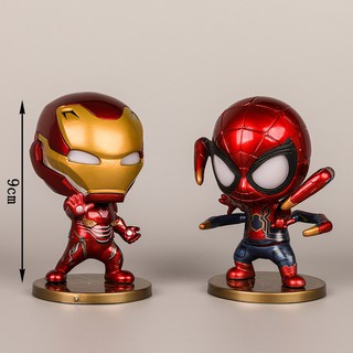 Mô Hình - Spider Man, Iron Man Có Led ( Bộ 4 )