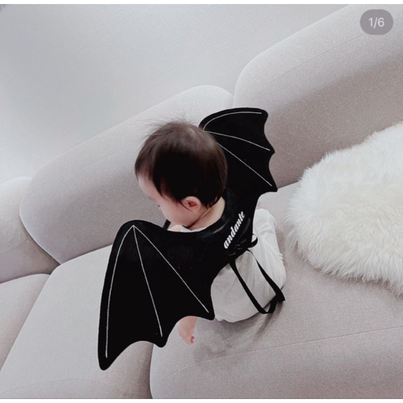 Cánh dơi halloween thêu tên hot nhất 2022