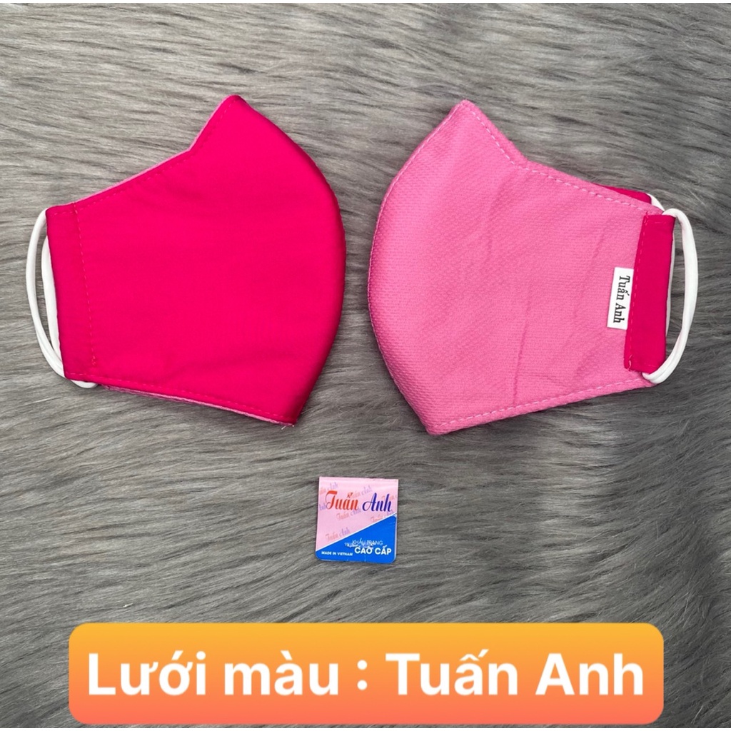 [HCM] 5 Khẩu trang vải ton màu  , 3 lớp thượng hiệu : TUẤN ANH giao 5 màu ngẫu nhiên ảnh thật , bảo đảm giao đún