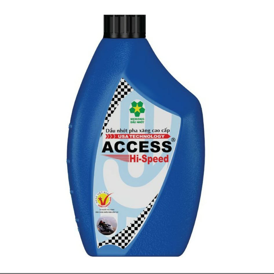 Dầu Động Cơ 2 Thì Cao Cấp, Dùng Cho Máy Cưa, Máy Cắt Cỏ, Nhớt Động Cơ 2 Thì Access Hi-Speed