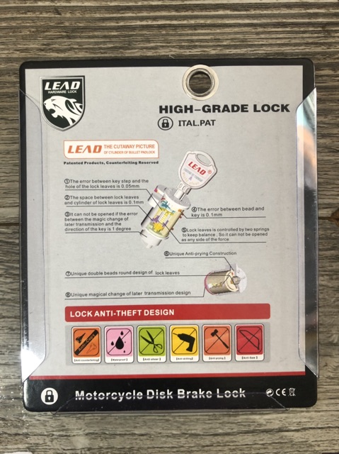 Khoá Thắng Đĩa Xe Chiếc Giày Hiệu LEAD Chính Hãng