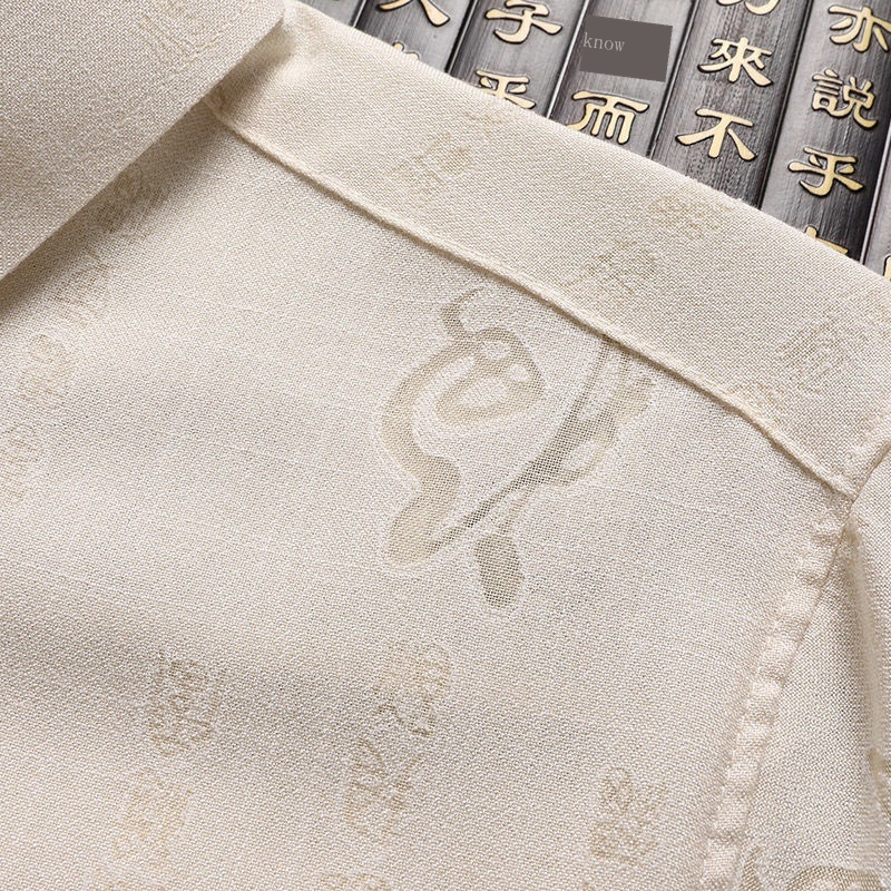 Bộ Đồ Ngắn Tay Phong Cách Trung Hoa Thời Trang Mùa Hè Cho Nam Trung Niên 60 Đến 70 Tuổi