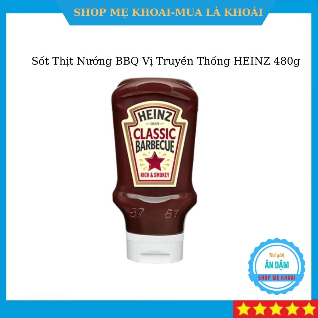 Sốt Thịt Nướng BBQ Vị Truyền Thống HEINZ 480g