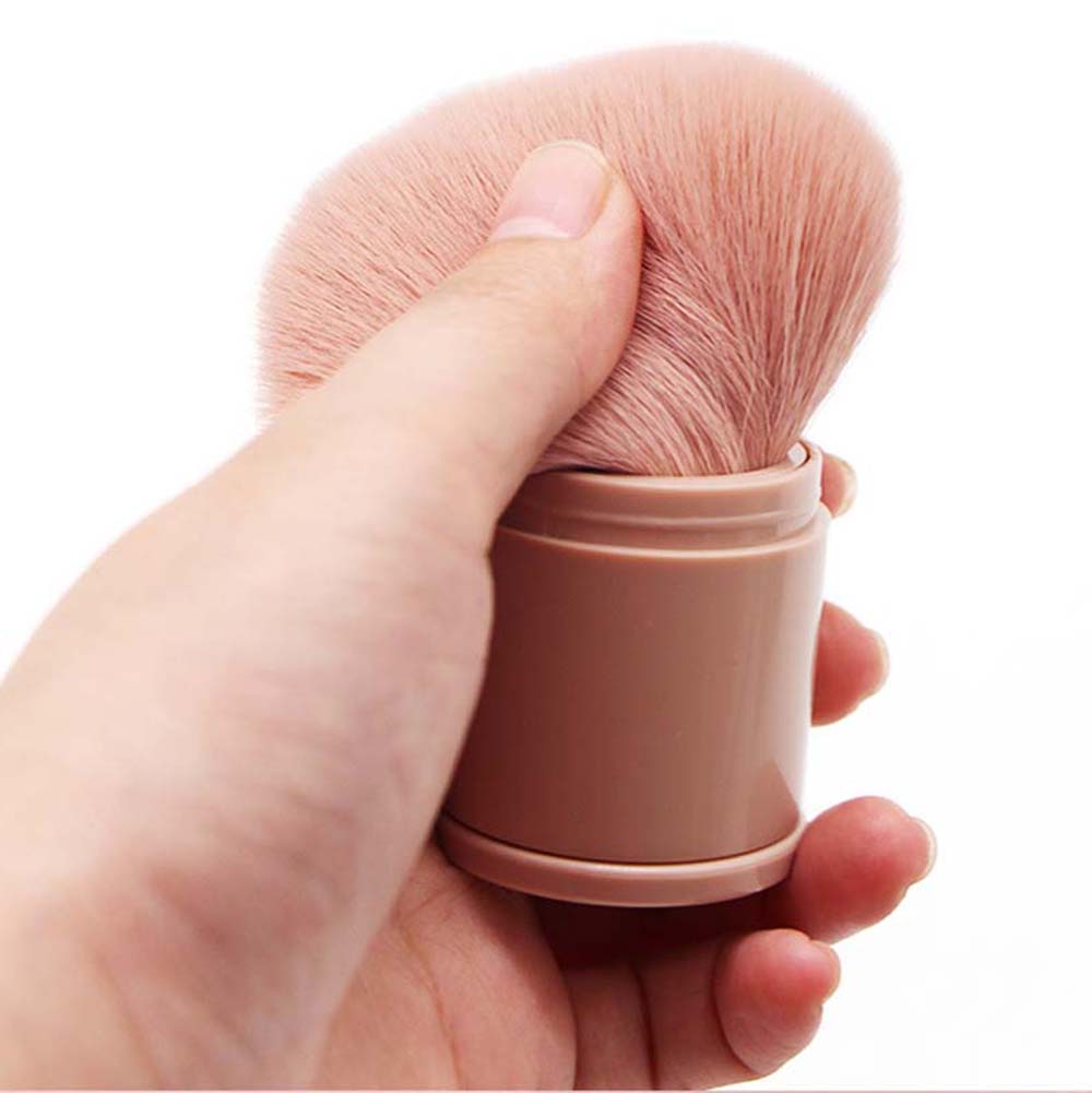 [Hàng mới về] Cọ trang điểm tán phấn má hồng có nắp đậy tiện dụng