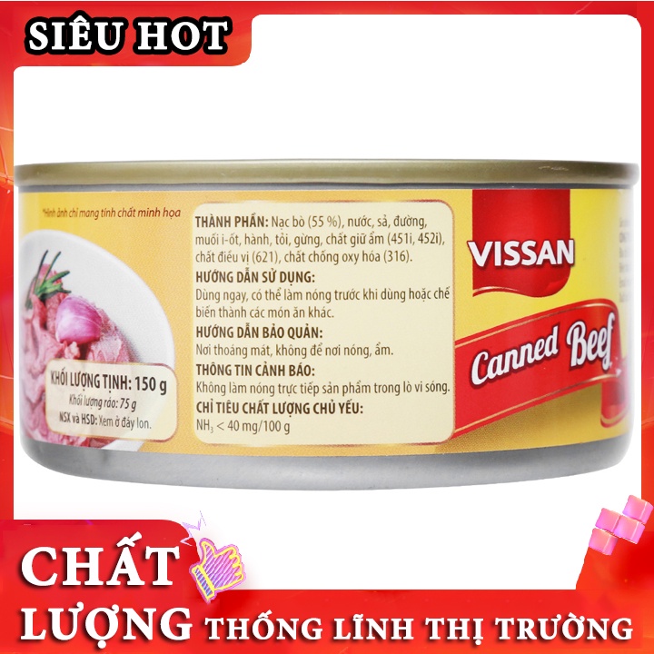 [ DATE NEW ] Bò hầm Vissan 150g - Siêu Thị Online - SD0040