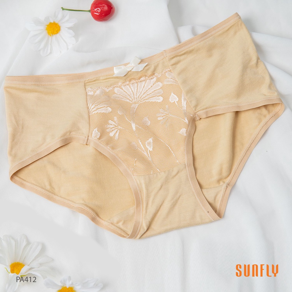 PA412 QUẦN LÓT SUNFLY COTTON PHỐI REN
