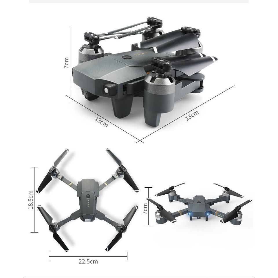 Flycam mini, Máy bay điều khiển từ xa XT-1 kết nối Wifi quay phim chụp ảnh Full HD 720P | BigBuy360 - bigbuy360.vn