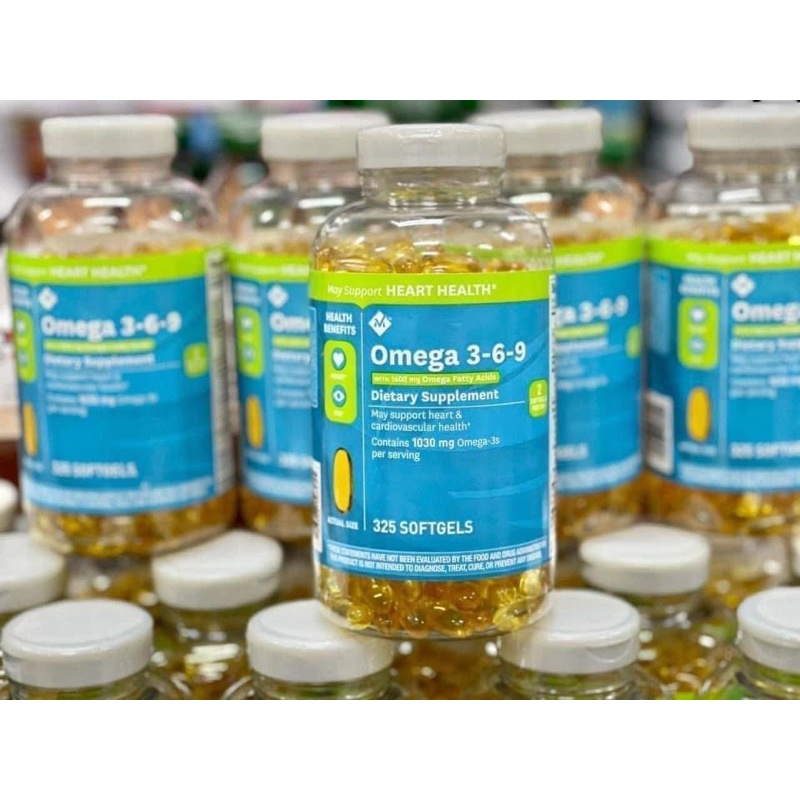 [Hàng Mỹ]date12/2024 viên uống Omega 369 Của Mỹ (325Viên)