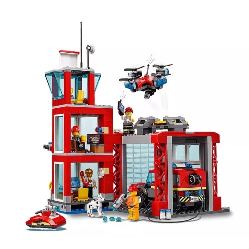 Lego City - Lari 11215  Xếp hình trạm cứu hoả 533 chi tiết