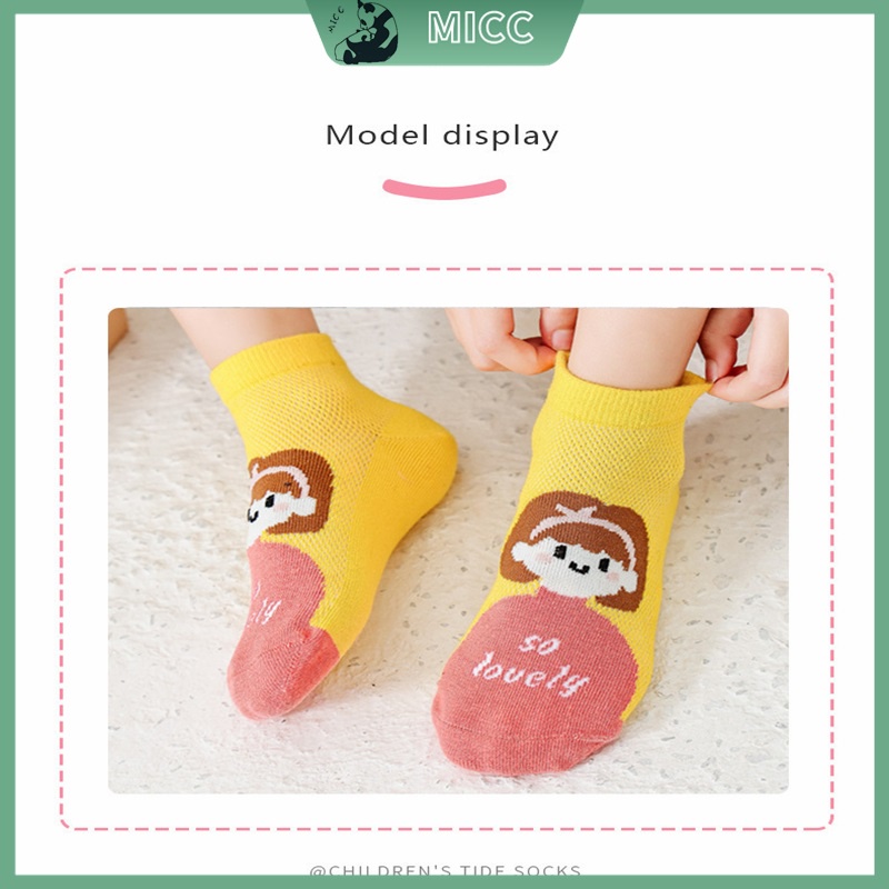 1 gói 5 cặp 1-12 tuổi hít thở vớ công chúa vớ net vớ cô gái vớ mùa hè hoạt hình