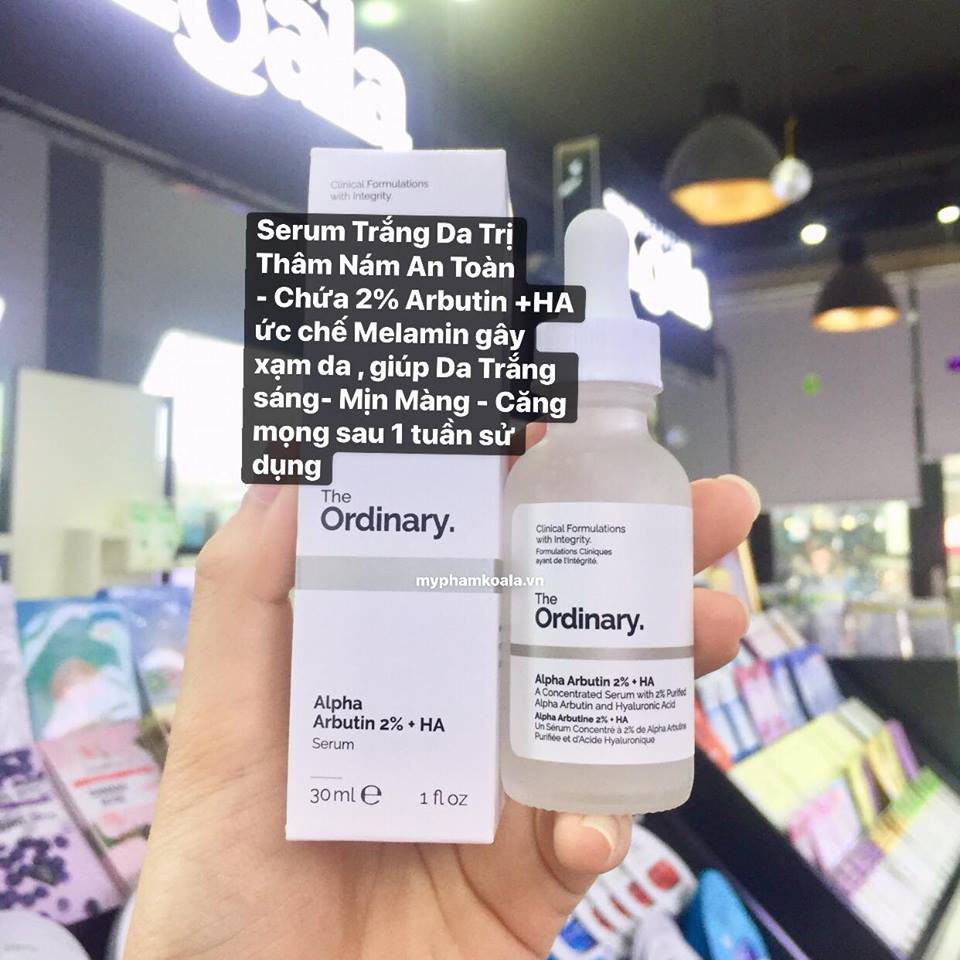 THE ORDINARY CHÍNH HÃNG Dưỡng trắng da Alpha Arburtin 2% + HA 30 ml