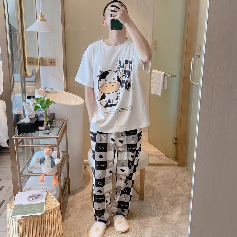 Đồ mặc nhà Bigsize đồ ngủ nữ họa tiết dễ thương BL03