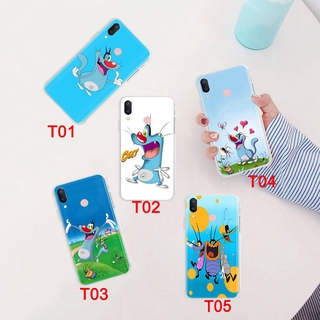 Ốp điện thoại mềm trong suốt hình Oggy and Cockroaches cho Samsung Galaxy A20 A20S A21 A21S A10 A10S A11 A30 A30S A71