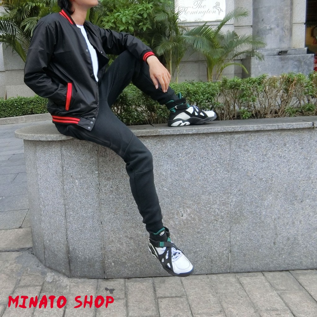 Áo Khoác Bomber Vải Dù Chống Nước Unisex Nam Nữ