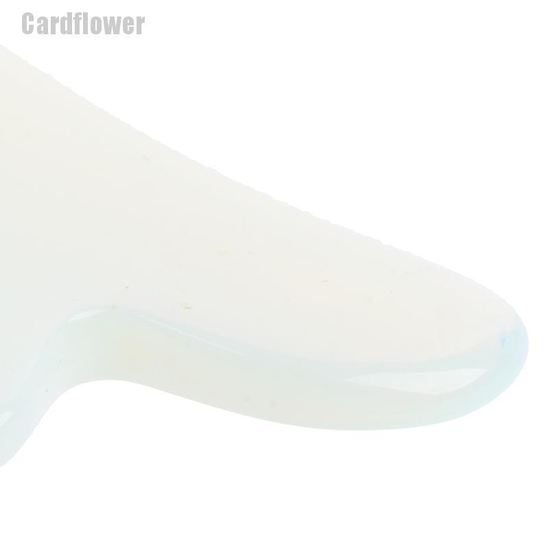 【CAD】1X Guasha Board Opalite Stone Scraper Massage Tool Heart Shaped Massage Pressure@#818