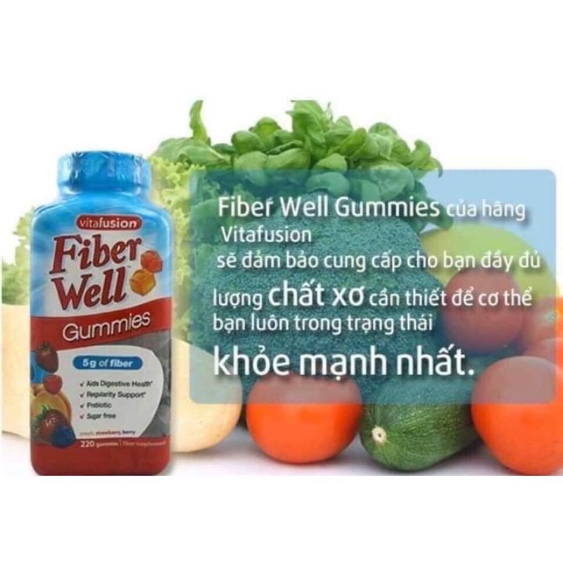 KẸO DẺO BỔ SUNG CHẤT XƠ VITAFUSION FIBER WELL