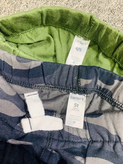 Quần thun dài bo lai xuất dư cho bé