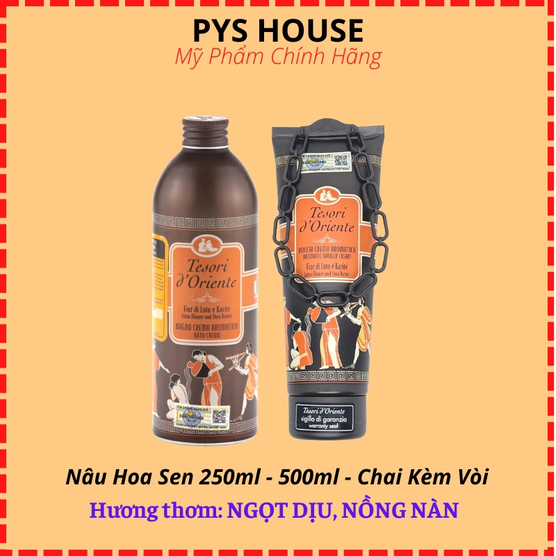 Sữa Tắm Xích Tesori Trắng Da, Hương Nước Hoa 250ML-500ML | Tesori D’Oriente Cao cấp Italia