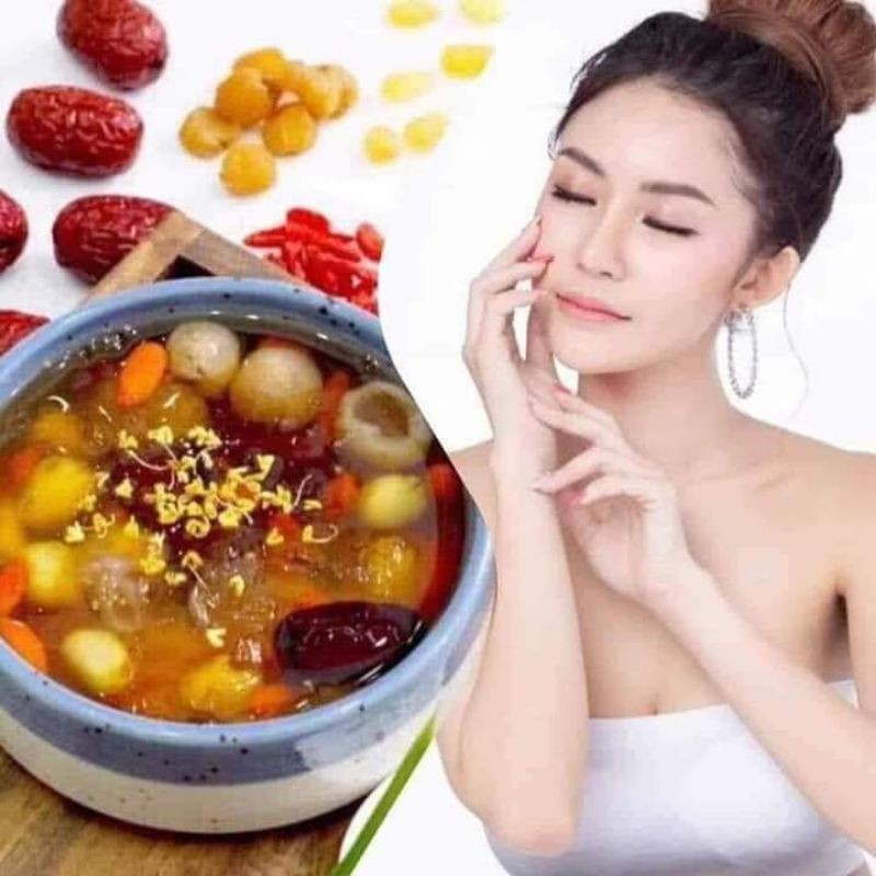 [SẴN HCM] SET NẤU CHÈ DƯỠNG NHAN ❤FREESHIP❤ SET NẤU CHÈ DƯỠNG NHAN 12 VỊ GÓI 400GR - Lùn Con Food