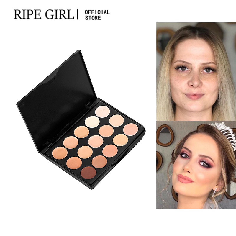 Bảng Kem Che Khuyết Điểm / Tạo Khối Ripe Girl 15 Màu Tiện Dụng Cho Trang Điểm | BigBuy360 - bigbuy360.vn