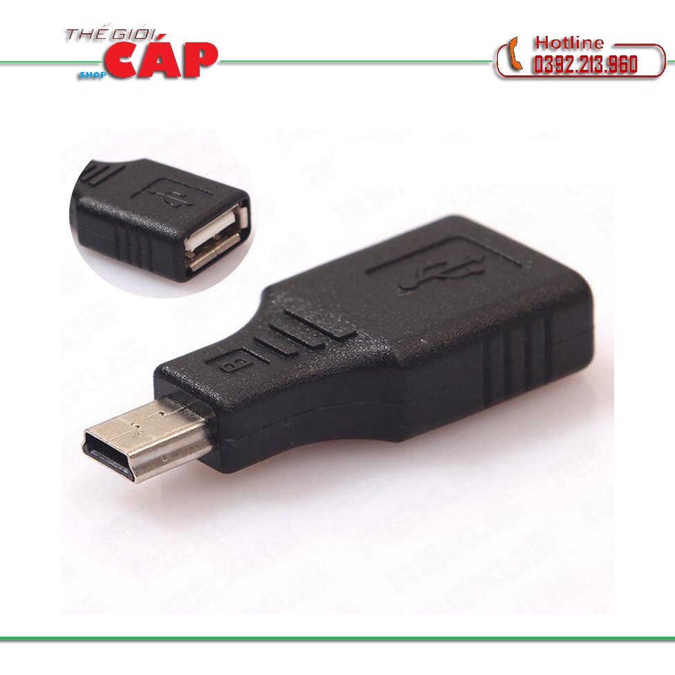 Đầu OTG chuyển đổi Mini USB to USB