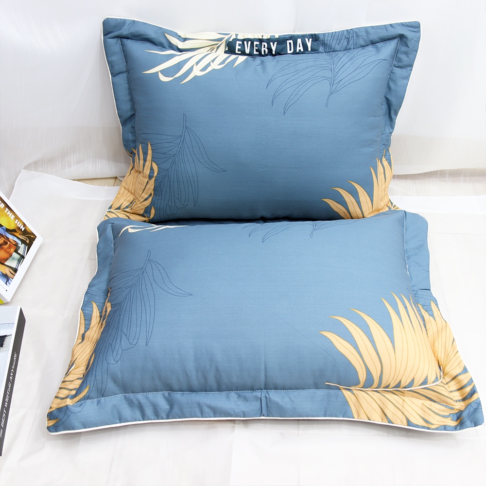 Vỏ gối Cotton 100% loại 1 dày mát, có lót bông, size 45x65cm