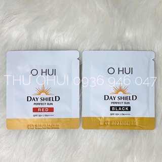 1 gói kem chống nắng OHUI Dayshield Perfect Sun Pro SPF50+/PA+++ Black/ Red 1ml