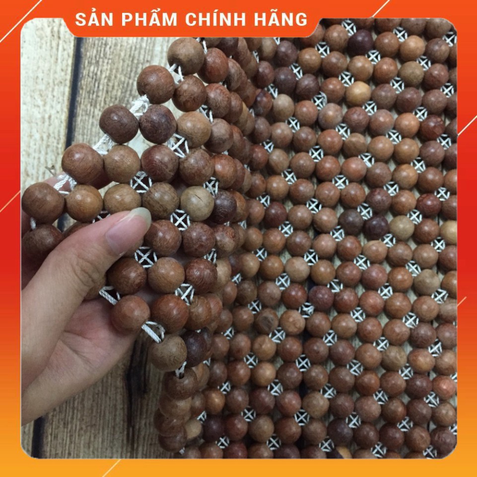 Lót ghế ô tô, văn phòng gỗ Hương mộc💢FREESHIP💢tấm lót ghế vuông hạt gỗ cao cấp