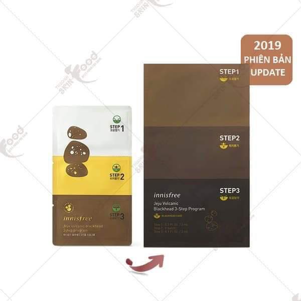 [CHÍNH HÃNG 100%] MẶT NẠ LỘT MỤN 3 BƯỚC INNISFREE JEJU VOLCANIC BLACKHEAD 3-STEP PROGRAM MẪU MỚI 2019