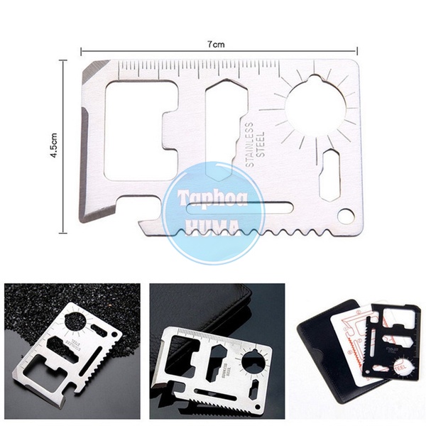Miếng Thép Đa Năng 11 Công Dụng Tiện Dụng Có Bao Đựng