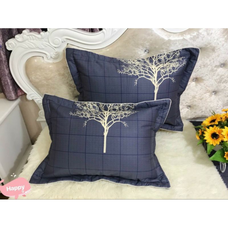 FREESHIP50K VỎ GỐI COTTON HÀN CAO CẤP LOẠI ĐẸP LÓT BÔNG, SIZE 45x65 CM, 1 ĐÔI