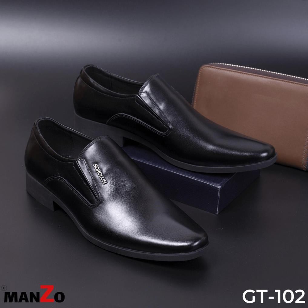 [DA THẬT] GIÀY NAM CÔNG SỞ DA BÒ NHẬP KHẨU - GIÀY TĂNG CHIỀU CAO 5CM - BẢO HÀNH 12 THÁNG - GT102 MANZO STORE