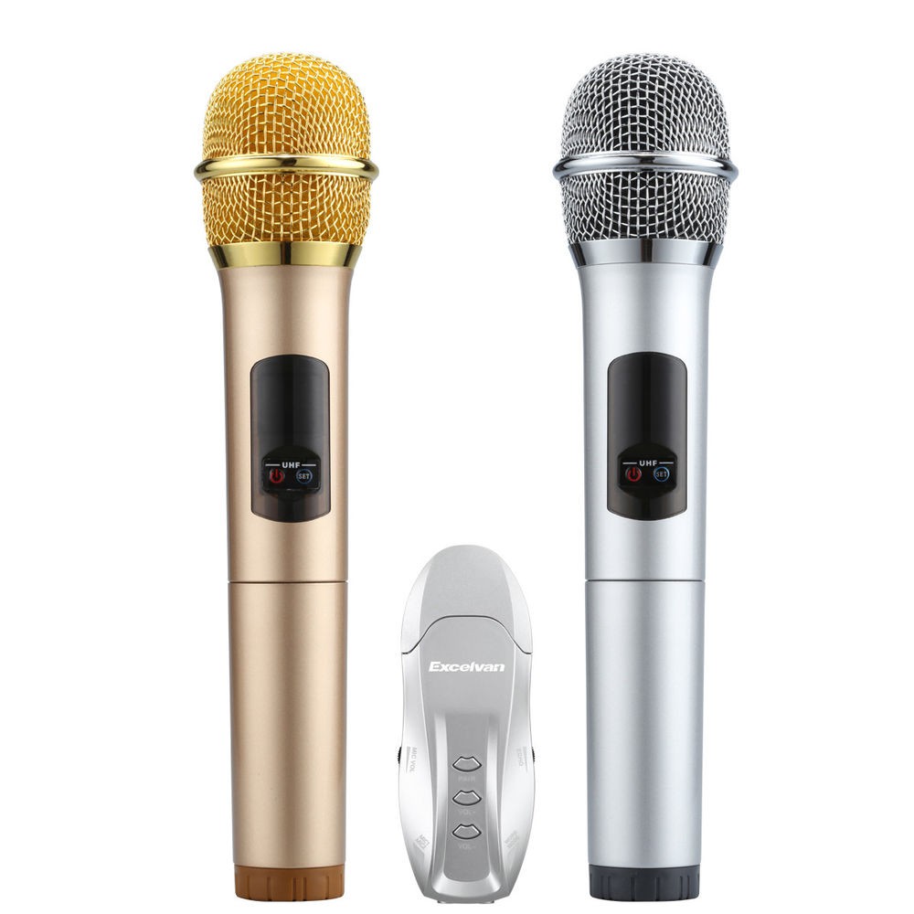 Mic Karaoke không dây Excelvan k18U,dùng chuyên dụng cho loa bluetooth, Hàng Chính hãng bảo hành 6 tháng lỗi đổi mới.