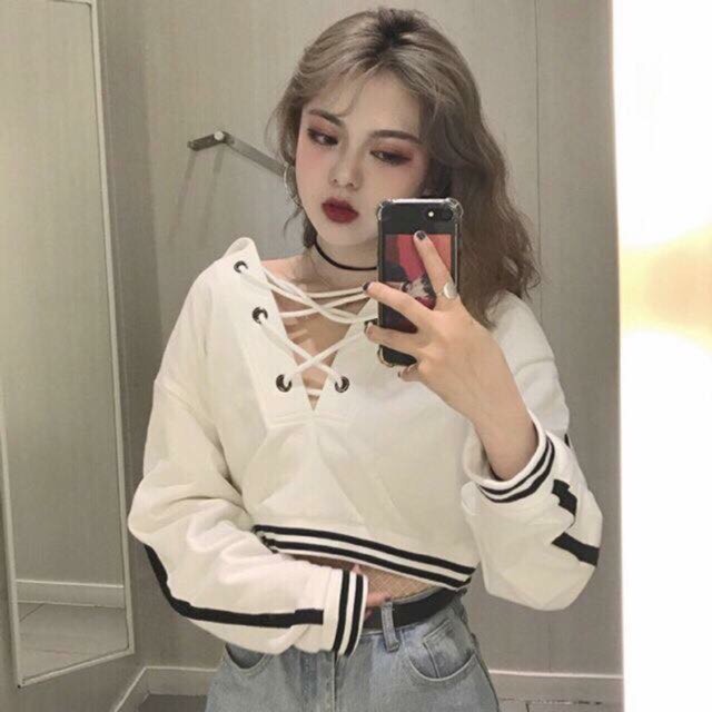 Áo croptop đan dây