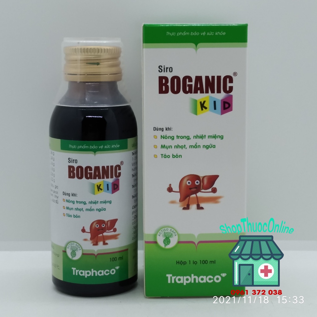 Siro Boganic Kid - Lọ 100ml