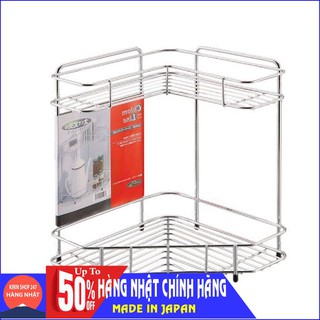 Kệ góc 2 tầng nhà bếp bằng inox (dáng thấp) Hàng Nhật