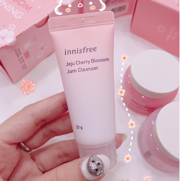 Sữa rửa mặt Innisfree Cherry Blossom Jam Cleanser 20g