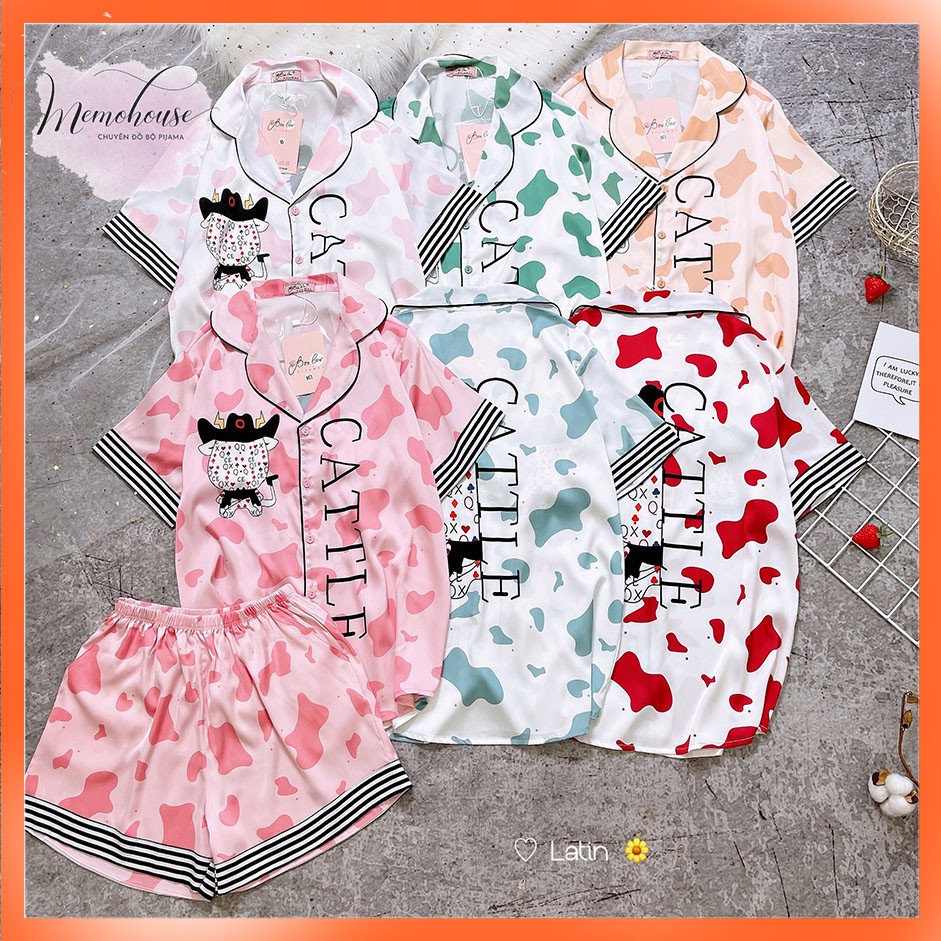 Phần 4_Đồ Mặc Nhà Pijama Lụa Latin Quần ĐÙI Freesize - HÀNG THIẾT KẾ | BigBuy360 - bigbuy360.vn
