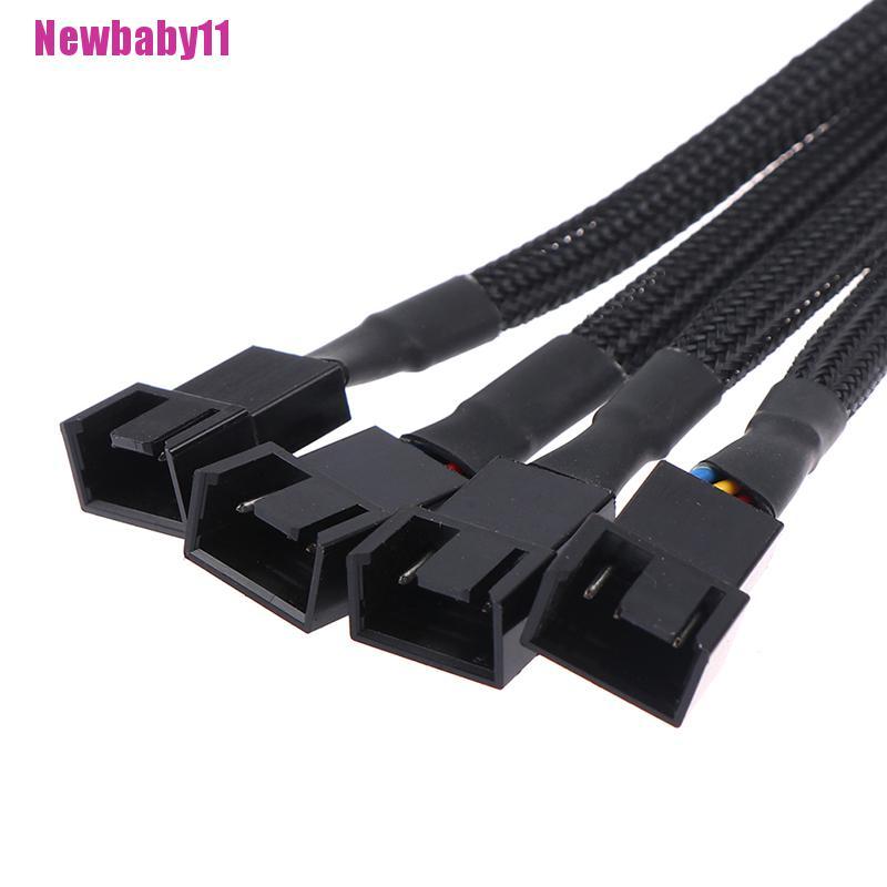 Cáp Chia Quạt Tản Nhiệt 4pin PWM 1 Sang 1 2 3 4 Newbaby11 Cho CPU Máy Tính