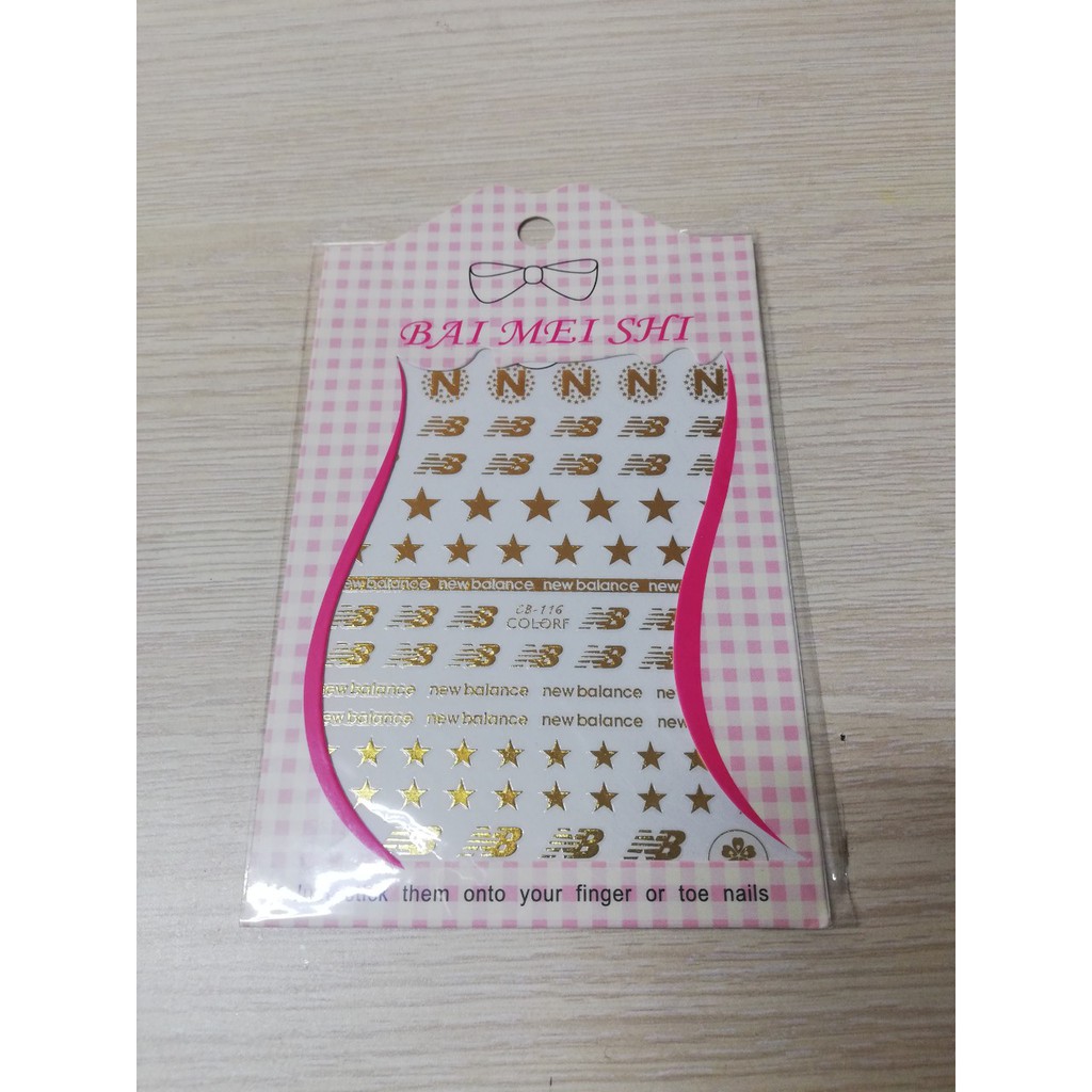 Miếng Dán Nail Sticker thương hiệu nổi tiếng