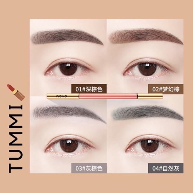 Chì kẻ mày Novo đầu nhỏ 1.5mm dễ vẽ, lâu trôi