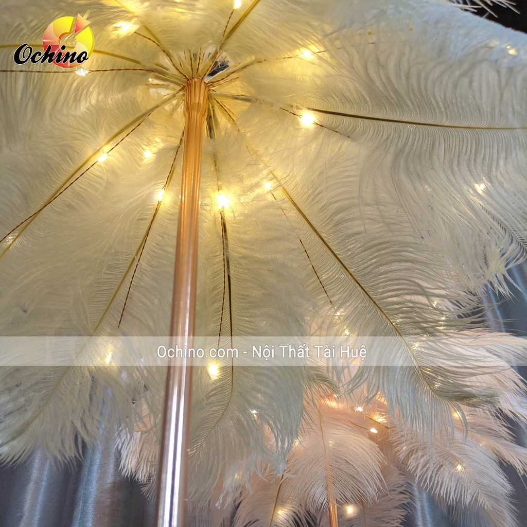 Đèn Lông Vũ, Đèn Ngủ Để Bàn Trang Trí Có điều khiển Từ Xa (Hàng Có Sẵn)