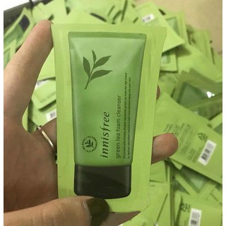 Sample sữa rửa mặt Innisfree Green Tea Cleansing Foam (gói 3ml)