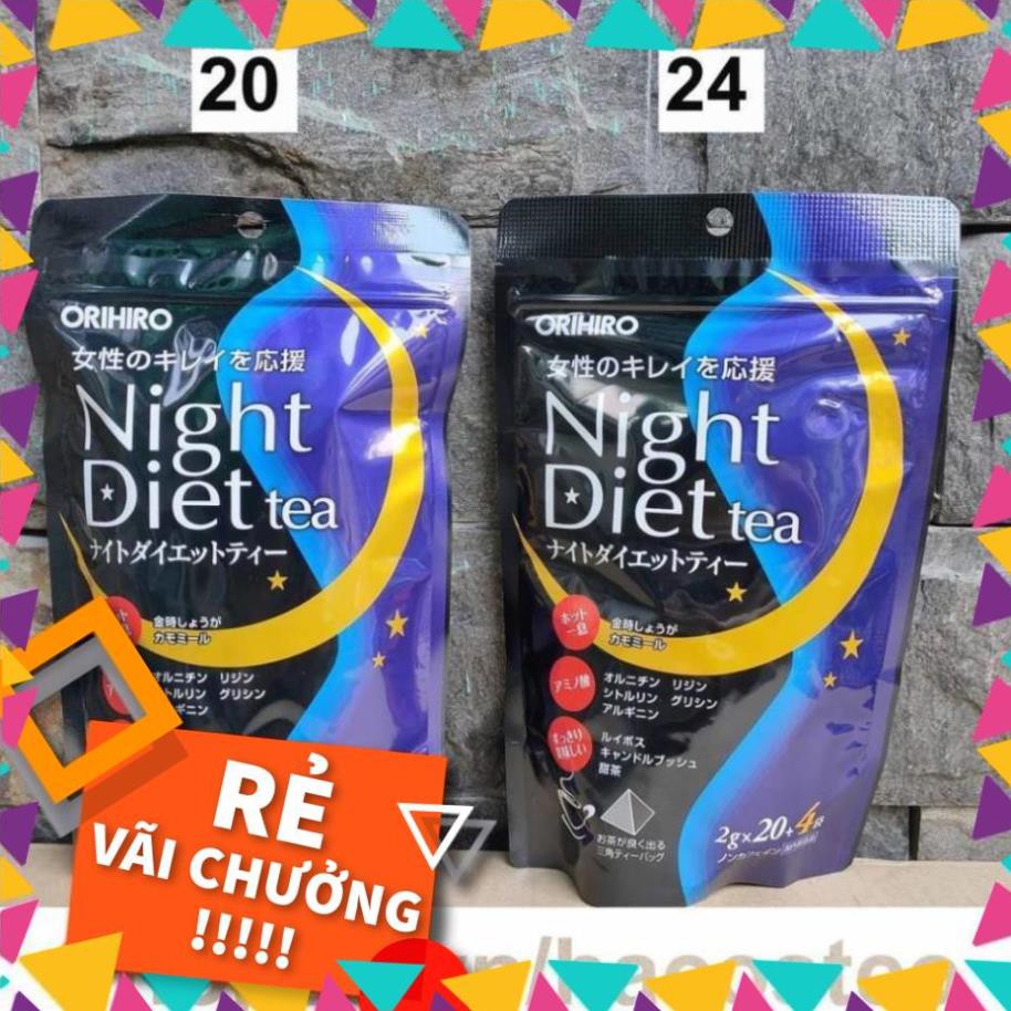 ( KIBO ) Trà đêm Orihiro Nhật Night Diet dạng túi lọc 24 và 20 gói