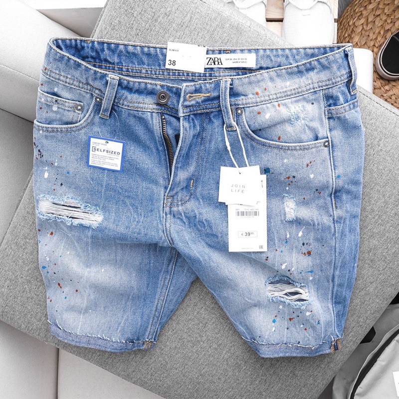 Quần short nam hàng xuất xịn thời trang - Jean co giãn Hải An Jeans