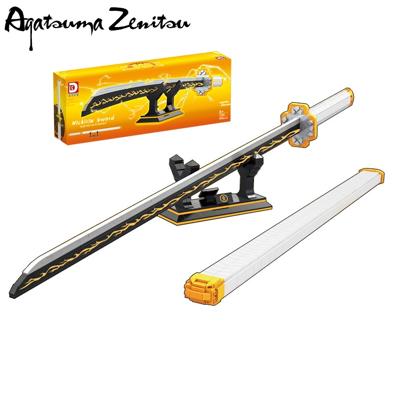 Đồ Chơi Lắp Ráp Mô Hình Thanh Kiếm Agatsuma Zenitsu Nichirin Sword DK1506 Với 956 PCS