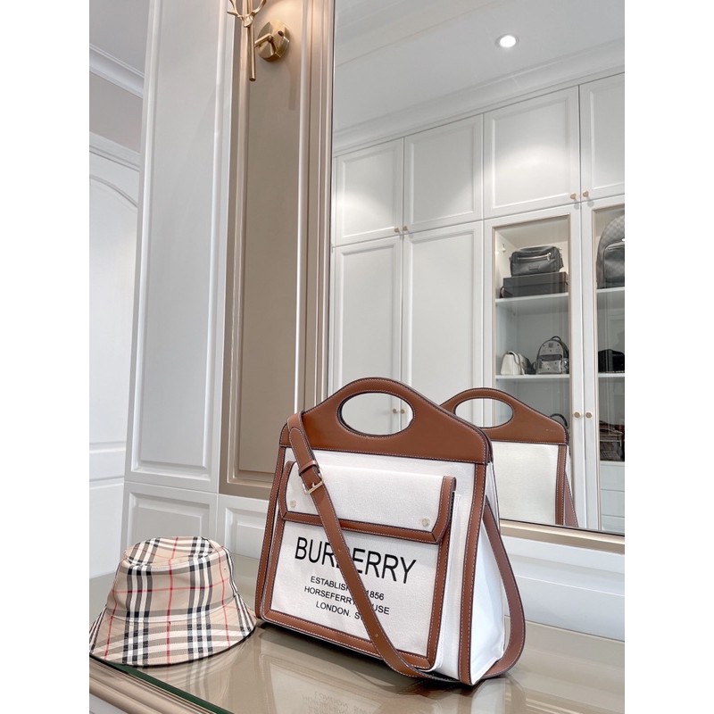 Túi size 38x41cm hoạ tiết màu nâu