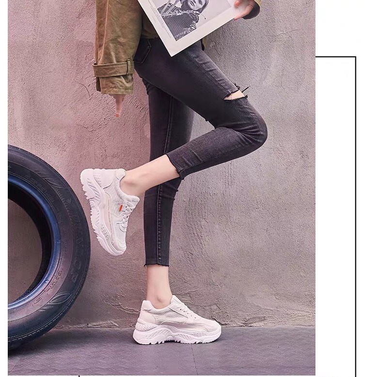 Giày thể thao sneaker độn đế cực chất siêu thể thao lên chân rất êm và phong cách